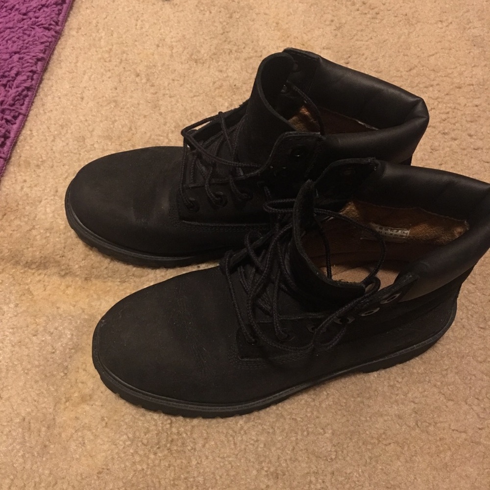 Black Timberland boots